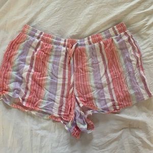 Aeropostale flowy striped shorts